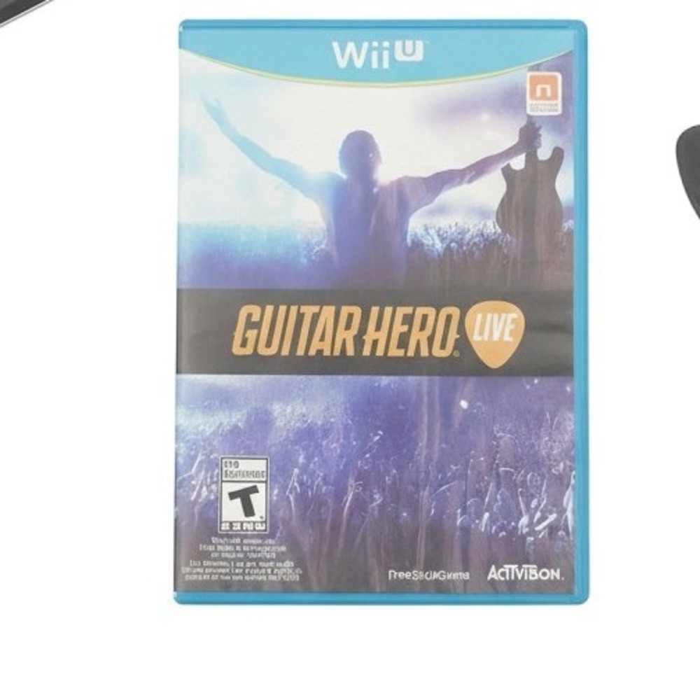 Guitar Hero Live Nintendo Wii U 2015 Activision Music Rhythm Game with Manual